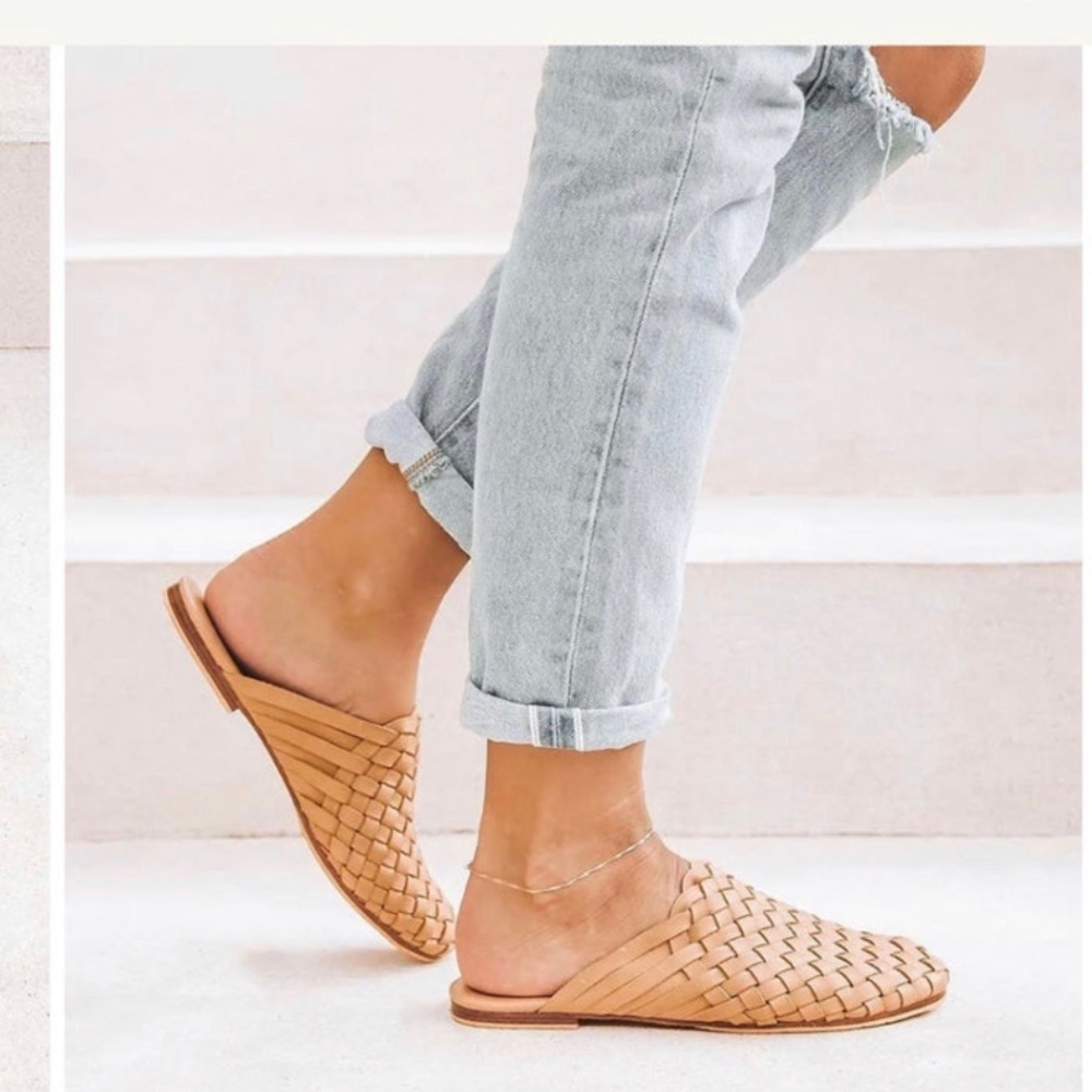 Liberte Leather- Tulum Woven Mules
